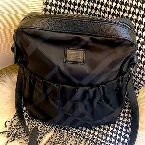 EUC~Authentic Burberry Black Nylon Medium Crossbody Bag